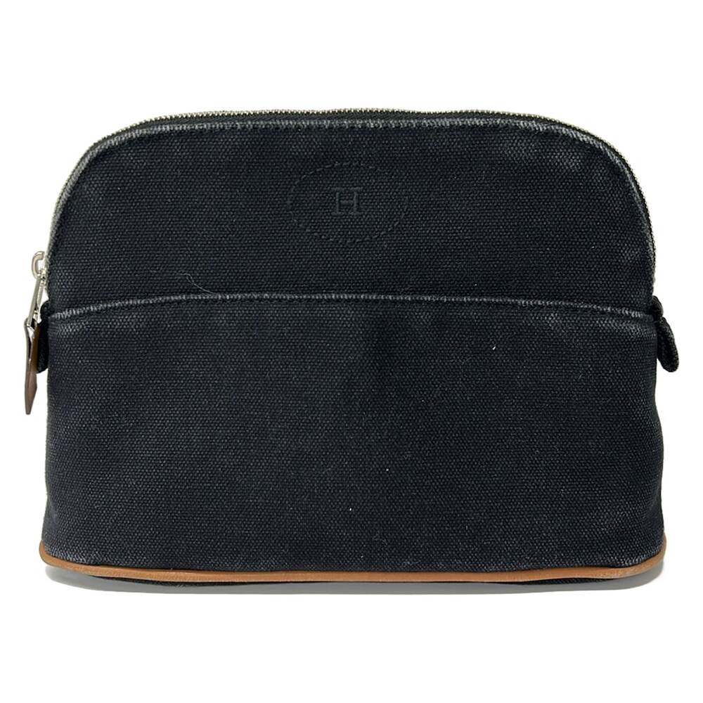Hermès Pouch Canvas Leather